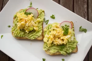 Using avocado as a fiber food for the sandwich